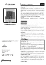 Preview for 4 page of Orliman Lumbitron Elite Use And Maintenance Instructions