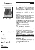 Preview for 5 page of Orliman Lumbitron Elite Use And Maintenance Instructions