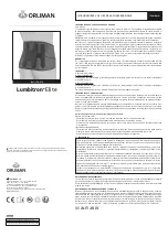 Preview for 6 page of Orliman Lumbitron Elite Use And Maintenance Instructions