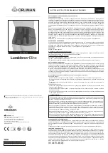 Preview for 10 page of Orliman Lumbitron Elite Use And Maintenance Instructions