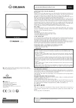 Предварительный просмотр 2 страницы Orliman OSL1400 Use And Maintenance Instructions