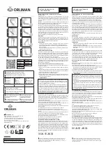 Предварительный просмотр 1 страницы Orliman OSL4340 Use And Maintenance Instructions