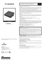 Preview for 6 page of Orliman SITLIVE OSL-1201 Use And Maintenance Instructions