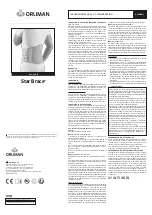 Preview for 1 page of Orliman STAR BRACE LSO-B Use And Maintenance Instructions