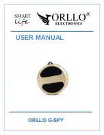 Orllo Smart Life G-SPY User Manual preview