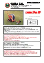 Предварительный просмотр 1 страницы ORMA Leader 25/50 Operator'S Manual