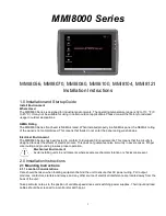 Preview for 1 page of Ormec MMI8056 Installation Instructions Manual