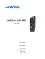 Предварительный просмотр 1 страницы Ormec SMLC 160 Installation & Operation Manual