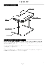 Предварительный просмотр 12 страницы Ormesa 425 WORKING TABLE Use And Maintenance Handbook