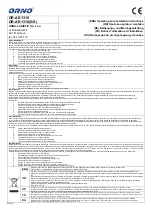 Preview for 1 page of Orno OR-AE-1310 Operating And Instalation Instructions