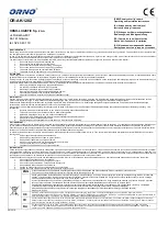 Предварительный просмотр 1 страницы Orno OR-AK-1202 Operating And Installation Instructions