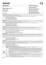 Orno OR-AK-1205 Operating And Installation Instructions предпросмотр