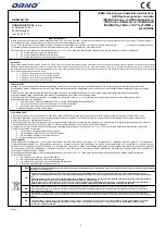 Preview for 1 page of Orno OR-DB-KH-123 Operating And Installation Instructions