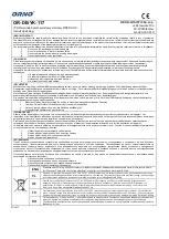 Orno OR-DB-YK-117 Instructions preview