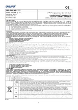 Preview for 1 page of Orno OR-DB-YR-127 Quick Start Manual