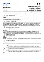 Preview for 1 page of Orno OR-MA-712 Operating And Installation Instructions