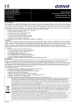 Preview for 1 page of Orno OR-PL-6092WLPMR4 Operating Instruction