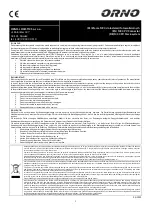 Orno OR-PV-13605 Service Manual предпросмотр