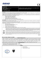 Предварительный просмотр 1 страницы Orno OR-SH-1733 Installation And Service Manual