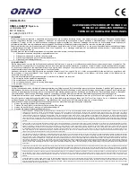 Orno TORINO II AC User Manual предпросмотр