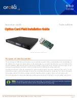 Orolia SecureSync 2400 Field Installation Manual preview