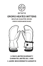 ORORO HEATED MITTENS Manual preview