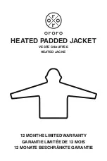 ORORO HEATED PADDED JACKET Manual preview