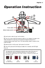 Preview for 5 page of ORORO HEATED PADDED JACKET Manual