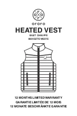ORORO HEATED VEST Manual preview