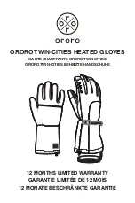 ORORO TWIN-CITIES HEATED GLOVES Manual preview