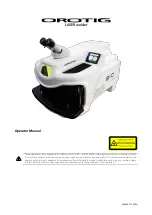 OROTIG EVO White Operator'S Manual preview