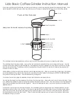 Orphan espresso Lido Basic Instruction Manual preview