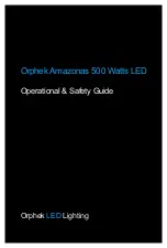 Предварительный просмотр 1 страницы Orphek Amazonas 500 Operational & Safety Manual