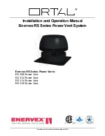 ORTAL Enervex RS Series Installation And Operation Manual предпросмотр