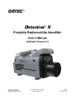 Предварительный просмотр 1 страницы ORTEC Detective X User Manual