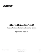 Предварительный просмотр 1 страницы ORTEC Micro-Detective-HX Operation Manual