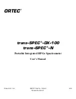 ORTEC trans-SPEC-DX-100 User Manual предпросмотр