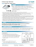 Ortech DC Motor Super Slim Series Quick Start Manual preview