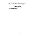 Preview for 1 page of Ortek WKP-3020A User Manual