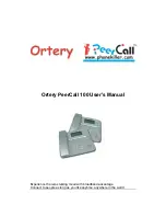 Предварительный просмотр 1 страницы Ortery PeerCall 100 User Manual