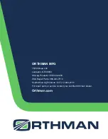 Preview for 86 page of Orthman 125-082-01-EN-OM Operator'S Manual