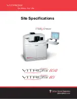 Предварительный просмотр 1 страницы Ortho-Clinical Diagnostics VITROS ECi Site Specifications