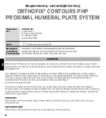 Предварительный просмотр 48 страницы Orthofix CONTOURS PHP Instruction Leaflet