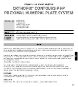 Предварительный просмотр 57 страницы Orthofix CONTOURS PHP Instruction Leaflet