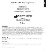 Предварительный просмотр 3 страницы Orthofix GALAXY UNYCO SYSTEM Instruction Leaflet