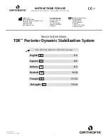 Orthofix TDX Posterior Dynamic Stabilization System Instructions For Use Manual предпросмотр