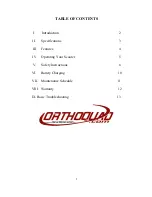 Preview for 2 page of Orthoquad RS1400 User Manual