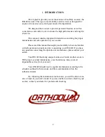 Preview for 3 page of Orthoquad RS1400 User Manual