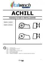 Orvea Italwinch ACHILL Manual preview