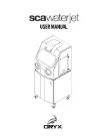 Oryx SCA Waterjet User Manual preview